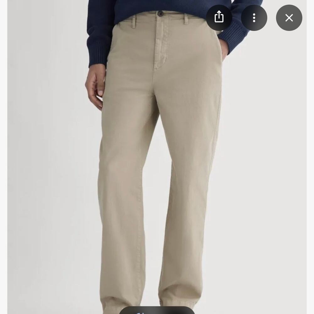 Everlane NWT Straight Fit Chino Pants 40x32 Khaki Big & Tall​